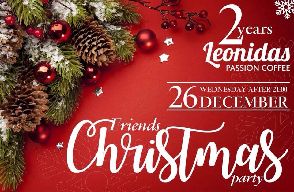 Το 1ο friends Christmas Party είναι γεγονός.... Leonidas Passion Coffee 8