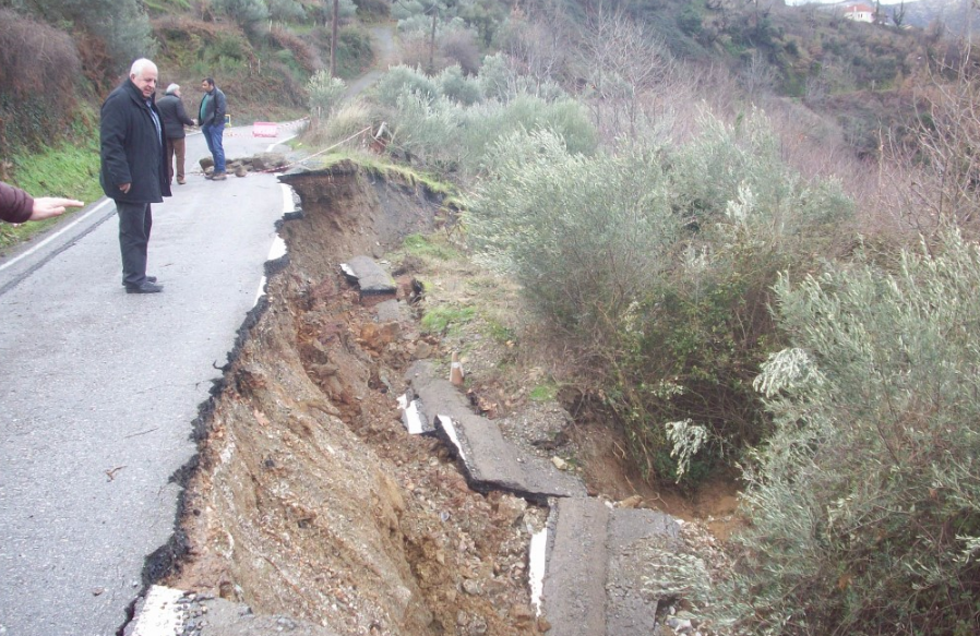 Έκλεισε ο δρόμος στον Ταΰγετο λόγο κακοκαιρίας 1