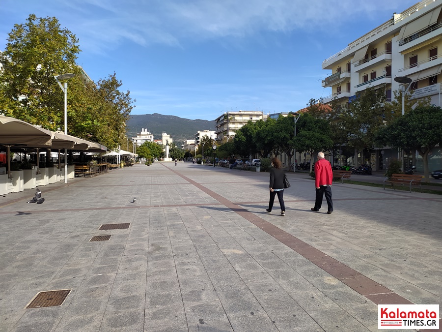 Lockdown στη Καλαμάτα - Ερήμωσε η πόλη (βίντεο + φωτογραφίες) 11