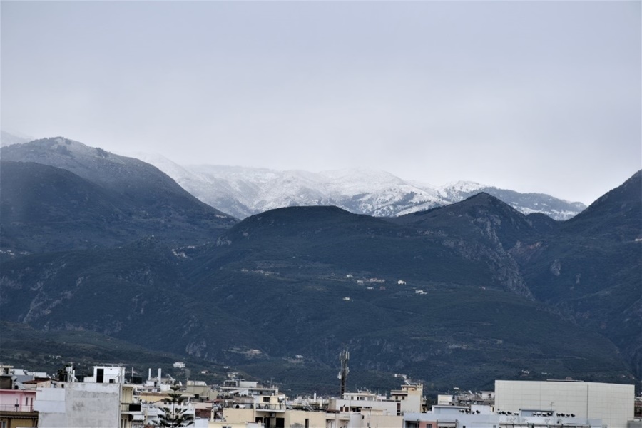 Κακοκαιρία «Λέανδρος» έντυσε στα λευκά τα ορεινά του Δήμου Καλαμάτας 2