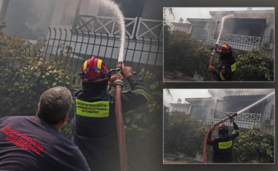 Μάχη με τις αναζωπυρώσεις σε Σταμάτα, Ροδόπολη και Διόνυσο