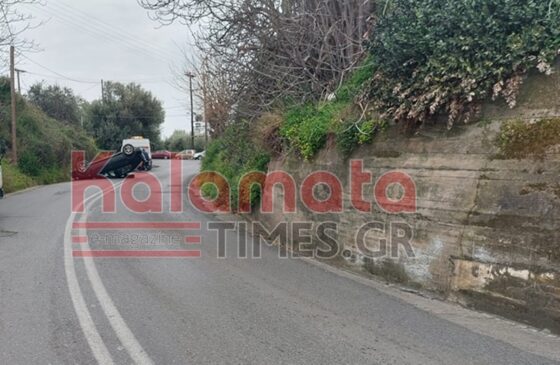 Ντελαπάρισε αυτοκίνητο κάτω από το κάστρο της Καλαμάτας 28