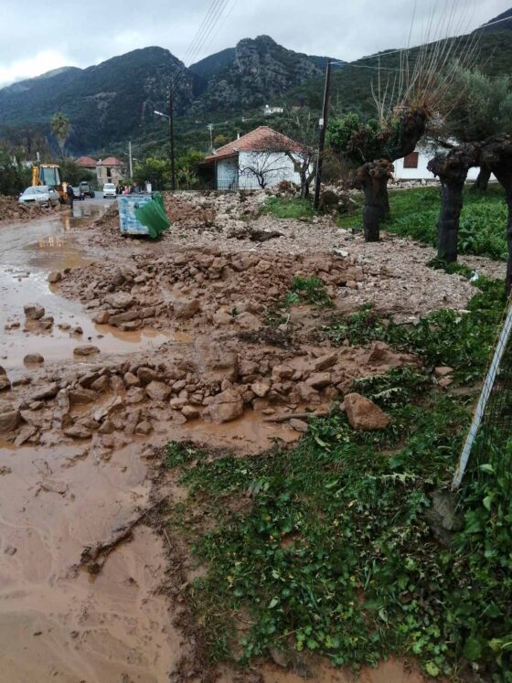 Ζημιές στην άνω Μεσσηνία από την βροχόπτωση της νύχτας 10