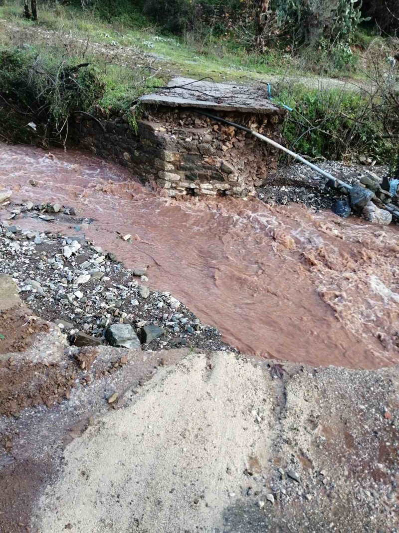 Ζημιές στην άνω Μεσσηνία από την βροχόπτωση της νύχτας 18