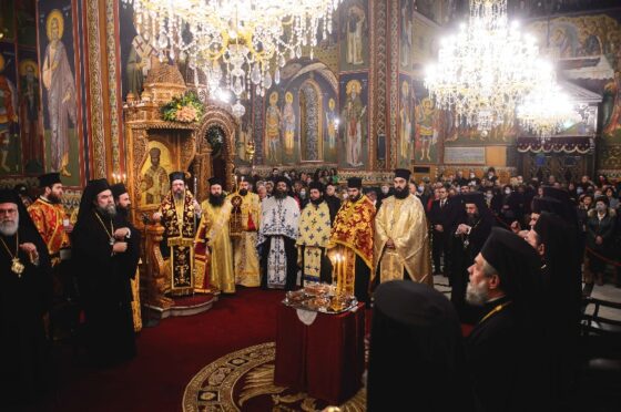 Πολυαρχιερατικός Εσπερινός για την Πολιούχο της Καλαμάτας «Παναγία Υπαπαντή» 71