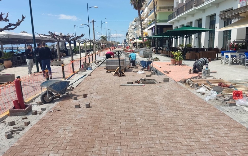 Τα έργα που πραγματοποιούνται στο παραλιακό μέτωπο της Καλαμάτας 1