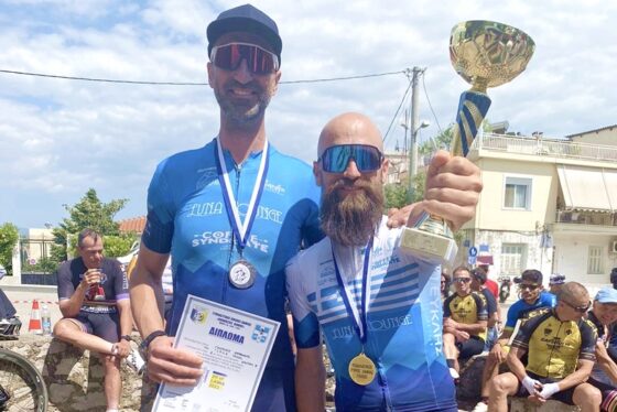 Ευκλής Cycling Team: Χρυσός ο Λυριντζής και αργυρός ο Γκουλούσης στον ”Ποδηλατικό Γύρο Λαμίας”.