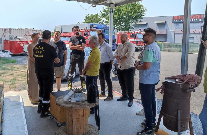 Επίσκεψη Τζαμουράνη με κλιμάκιο της ΚΑΛΑΜΑΤΑΣ_ΜΕΤΑ στις εγκαταστάσεις της Ο. Α. Κ. 1