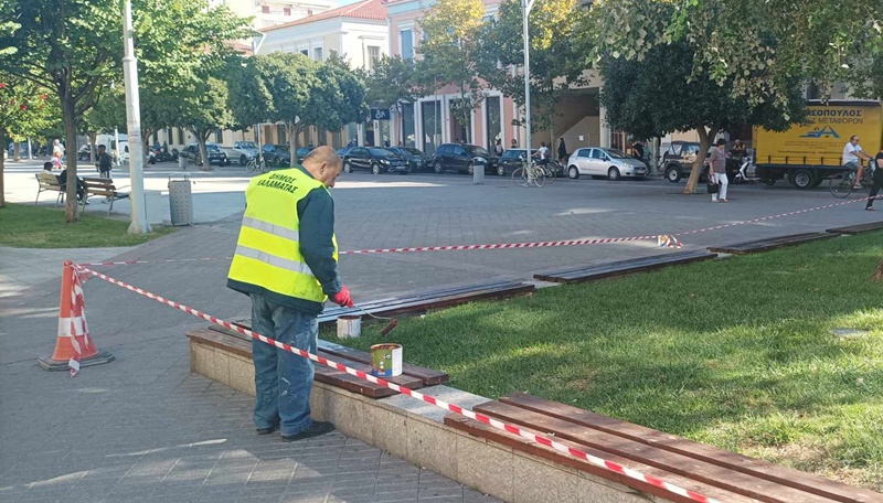 Συνεχίζονται κανονικά οι εργασίες συντήρησης σε κεντρικά σημεία της Καλαμάτας 1