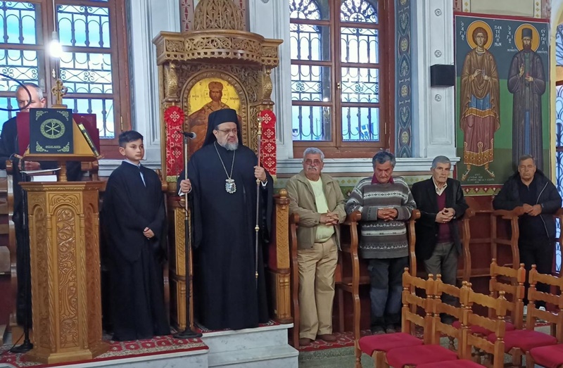 Ο Εσπερινός του Ευαγγελισμού στον Ιερό Ναό της κοινότητας Αντικαλάμου 13