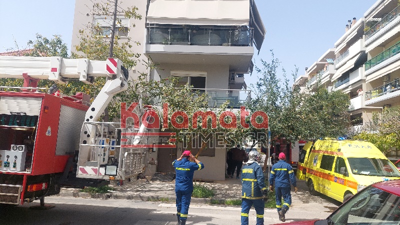 Καλαμάτα: Φωτιά σε διαμέρισμα - Απεγκλωβίστηκε 77χρονη 19