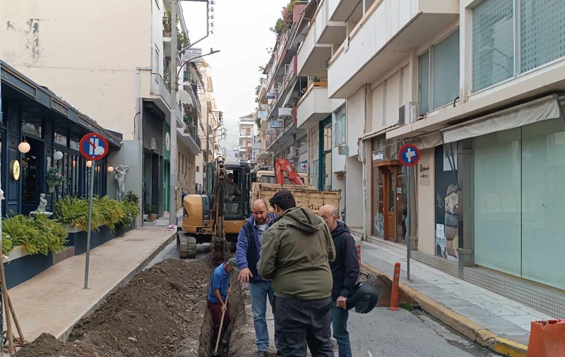 Αποκλεισμός στάθμευσης και διακοπή της κυκλοφορίας στην Αναγνωσταρά - Ξεκίνησαν τα έργα αντικατάστασης του δικτύου ύδρευσης 1