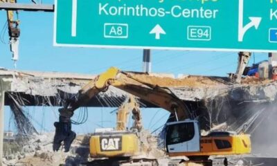 Κλείνει η Αθηνών‑Κορίνθου μετά την έκρηξη στο βυτιοφόρο ‑ Κατεδαφίζεται η γέφυρα 20