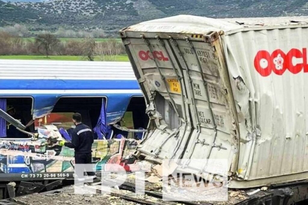 Τραγωδία στα Τέμπη: Βρέθηκε στη Θεσσαλονίκη το κοντέινερ της εμπορικής αμαξοστοιχίας 1