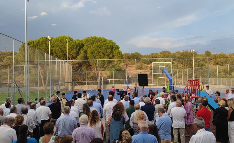 Εγκαινιάστηκαν οι αθλητικές εγκαταστάσεις στο Χατζή 15