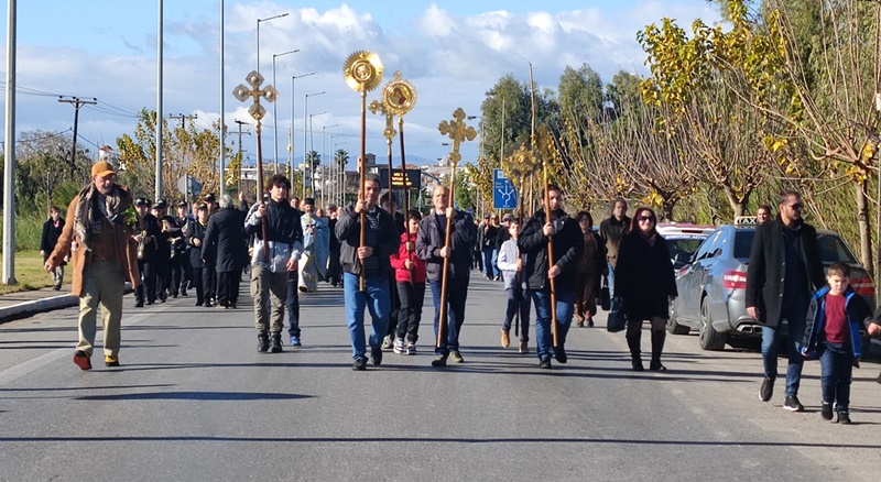 Με κατάνυξη ο καθαγιασμός των υδάτων στον ποταμό Πάμισο για τα Θεοφάνια 1