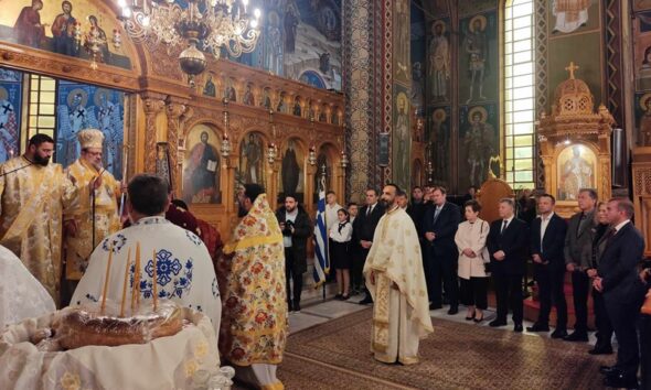 Θεία Λειτουργία για την εορτή των Τριών Ιεραρχών στον Ιερό Ναό Παμμεγίστων Ταξιαρχών 7