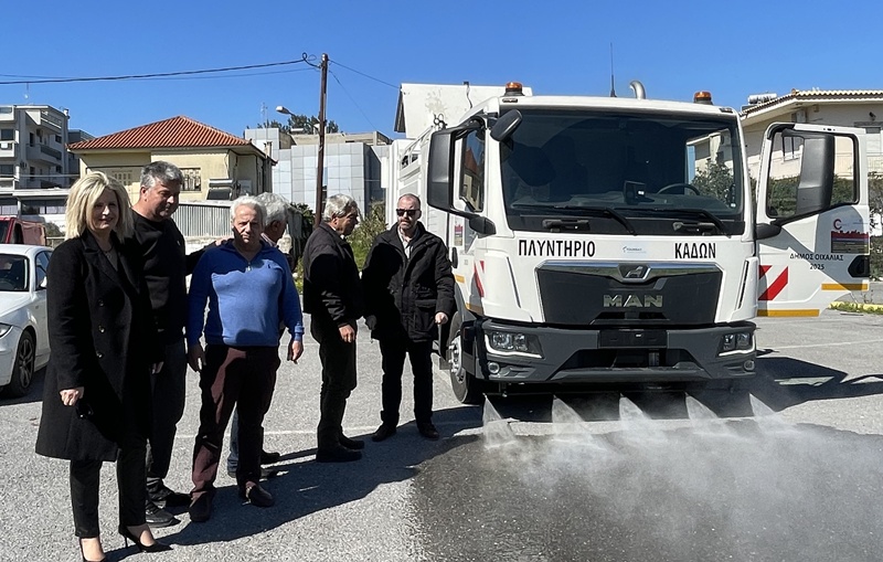 Σύγχρονο πλυντήριο κάδων στο στόλο καθαριότητας του Δήμου Οιχαλίας 8