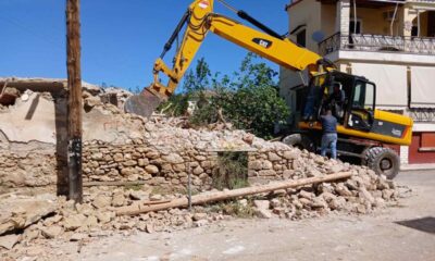 Ετοιμόρροπο κτίσμα κατεδαφίστηκε στη Θουρία 41
